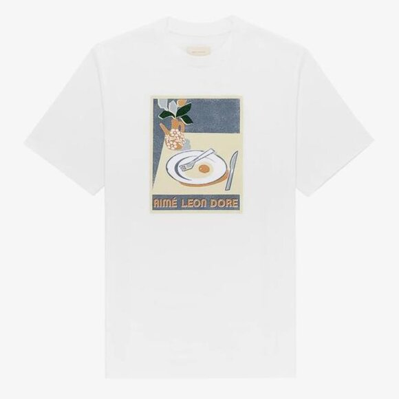 AIME LEON DORE Men's Molina Break Tee Size XL In White - Picture 1 of 8